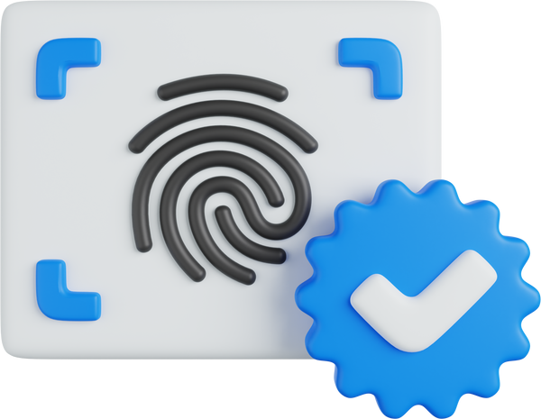 Fingerprint Accepted 3D Icon